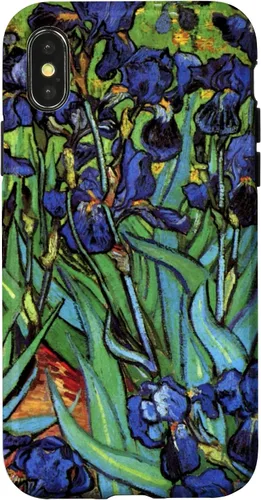 Vista 5 de Irises by Vincent Van Gogh, Flowers in a Garden - Carcasa para iPhone 17