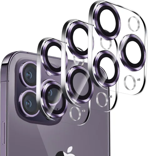 Vista 7 de Dengduoduo Paquete de 3 protectores de lente de cámara para iPhone 13 de 6.1" y iPhone 13 Mini de 5.4", vidrio templado, Ultra HD, dureza 9H Todo