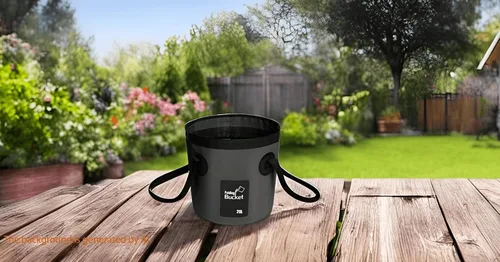 Vista 3 de BANCHELLE Contenedor de agua plegable portátil plegable para campamento para viajes al aire libre, senderismo, pesca, lavado de autos, jardinería