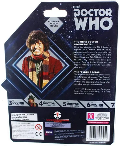 Vista 2 de Doctor Who Cuarto Doctor Regenerated - Figura de acción de 5 pulgadas