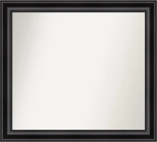 Vista 649 de Amanti Art Espejo personalizado, espejo de baño negro puente, espejo de pared o espejo de tocador de baño sobre el fregadero (26 x 26 pulgadas)