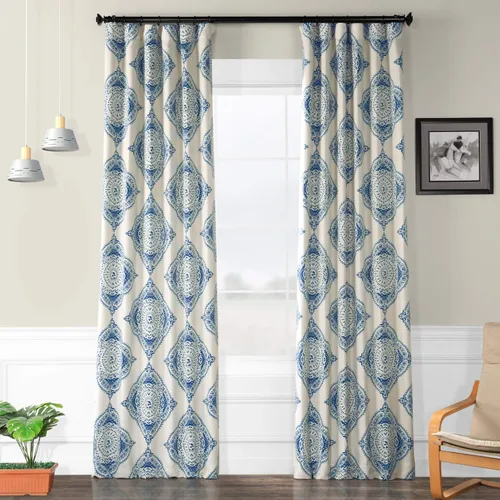 Vista 8 de HPD Half Price Drapes BOCH-KC43-63 - Cortinas de Lino con Rayas para Oscurecer la Sala de Estar (1 Panel), 50 x 63 Pulgadas, Color Negro Toldo