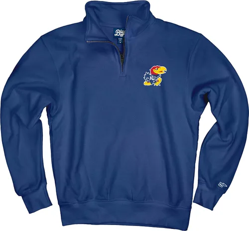 Vista 151 de Blue 84 Sudadera con cremallera de un cuarto para hombre de la NCAA