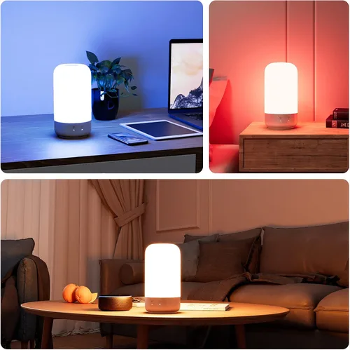Vista 5 de Lepro Bundle - Lámpara de escritorio LED blanca y lámpara de mesa LED (plata)
