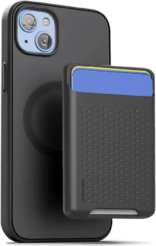 Vista 10 de ENCASED MAG - Juego de cartera, diseñado para iPhone 15 con tarjetero - Diseño magnético extraíble, negro mate (compatible con MagSafe)