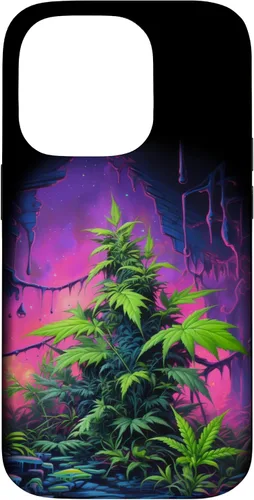 Vista 17 de 420, Colorful Weed Phone Accessory, Pink, Green & Purple Case for iPhone 16