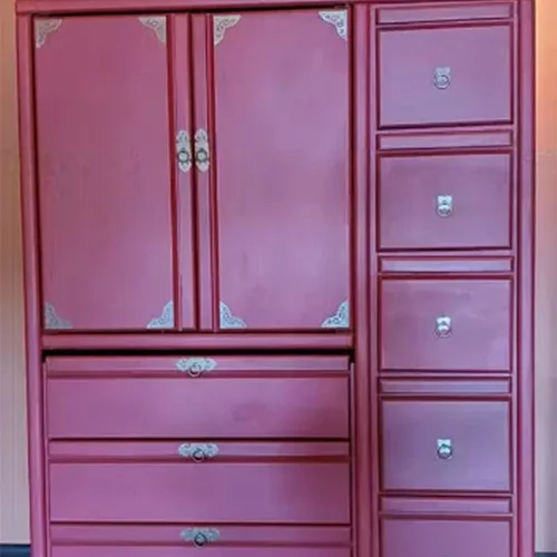 Vista 3 de dophee 2 tiradores de puerta de latón estilo chino vintage con tornillos