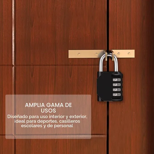 Vista 7 de Candado de combinación con cuatro dígitos, Diyife, candado para casillero resistente a la intemperie, candado de combinación para exterior