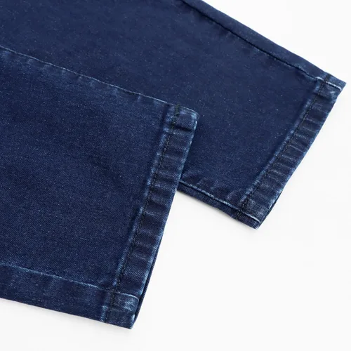 Vista 11 de LONGBIDA - Jardinera de mezclilla para hombre, ajuste entallado, moderno, con bolsillos
