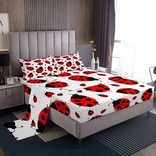 Vista 40 de Feelyou Juego de sábanas para niños con diseño de aguacate, ropa de cama bonita con frutas para niños y niñas, 1 sábana encimera y 1 sábana bajera