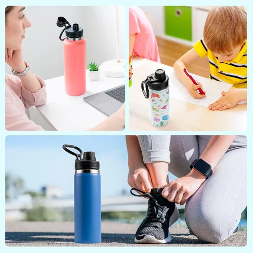 Vista 6 de Tapa de botella de agua de boca ancha compatible con Hydro Flask