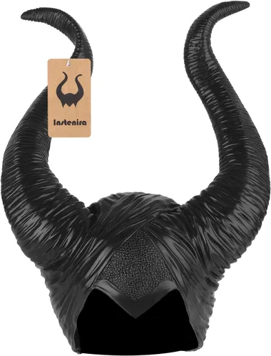 Vista 4 de 1 tocado de maléfica disfraz de Halloween, sombrero de maléfica cuernos de reina negra