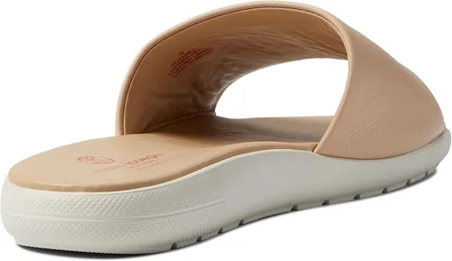 Vista 4 de Marc Joseph New York Sandalias planas de cuero genuino para mujer, puntera abierta, sin espalda, cómodas, ligeras, suela de EVA, a la moda, sin