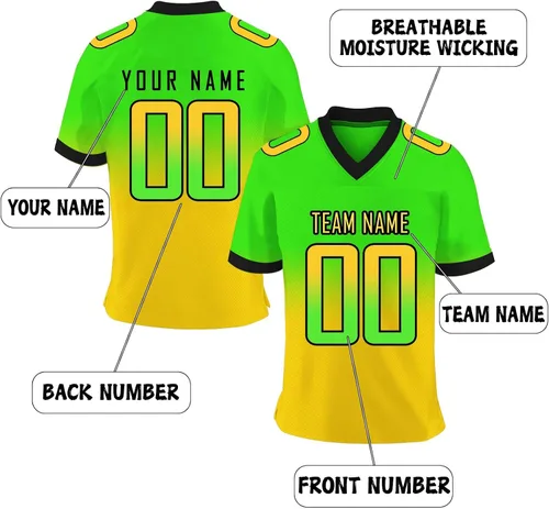 Vista 2 de Camiseta de fútbol personalizada con nombre de equipo, número de equipo, camiseta de fútbol personalizada para hombres, jóvenes, mujeres, niños