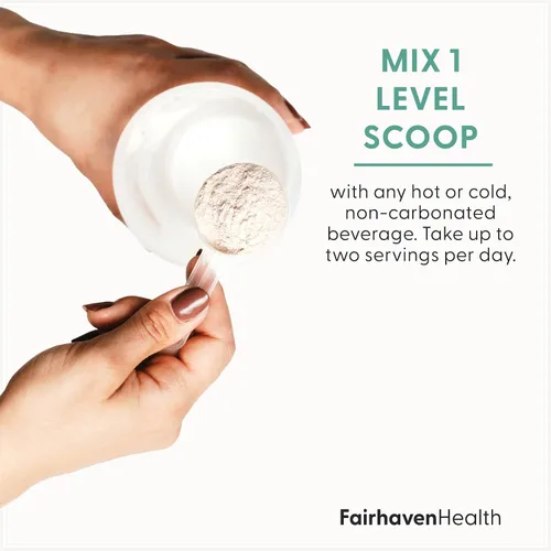 Vista 4 de Fairhaven Health Myo-inositol y D-Chiro Inositol Powder Proporción 40:1 Equilibrio ovárico y hormonal saludable para mujeres* Suplemento