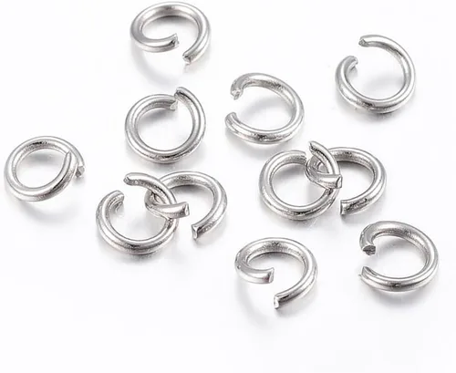 Vista 18 de HDSupplies 100 piezas - 4mm de argollas de acero inoxidable 304 de tono negro - Calibre 22 (espesor de 0.6mm)