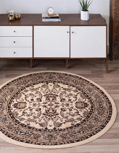 Vista 83 de Unique Loom Sialk Hill Collection - Alfombra de área Washington (6' 1" x 9' Rectángulo Burdeos/Crema)