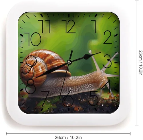 Vista 13 de 10" Square Modern Wall Clock,Different Heart Patterns Print Kitchen Clocks Wall Battery Operated,Silent Non Ticking Unique Funny Cute Wall Clock for