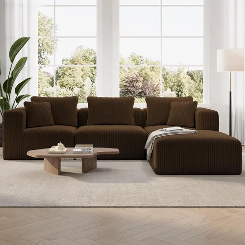 Vista 47 de Novilla - Sofá biplaza modular de 70.8 pulgadas, sofá modular de espacio pequeño, moderno sofá de nube con soporte Smarts Coil®, sofá seccional sin