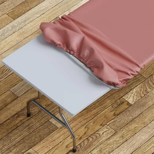 Vista 10 de Sorfey Mantel ajustado con elástico, vinilo con parte trasera de franela, se adapta a mesa de 24 x 48 pulgadas, rectangular, a prueba de agua, fácil