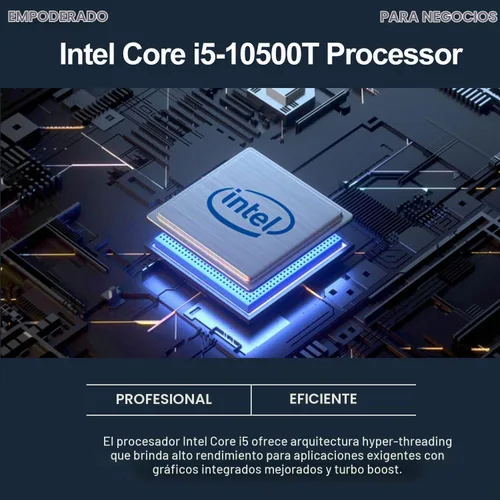 Vista 5 de Dell OptiPlex 3080 Micro PC de escritorio, Intel Core i5-10500T, 16 GB de RAM, 256 GB SSD, HDMI, DP, RJ45, Wi-Fi, Bluetooth, Windows 11 Pro Dell i5
