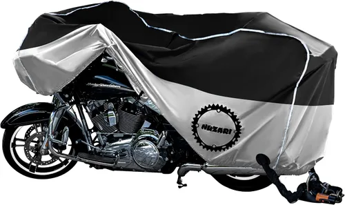 Vista 17 de Funda Resistente Pequeña de 250cc para Motocicleta - Fundas Impermeables para Motocicletas para Almacenamiento al Aire Libre - Funda Impermeable