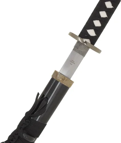 Vista 4 de Snake Eye Tactical Espada samurái katana de dos tonos con soporte de espada gratis