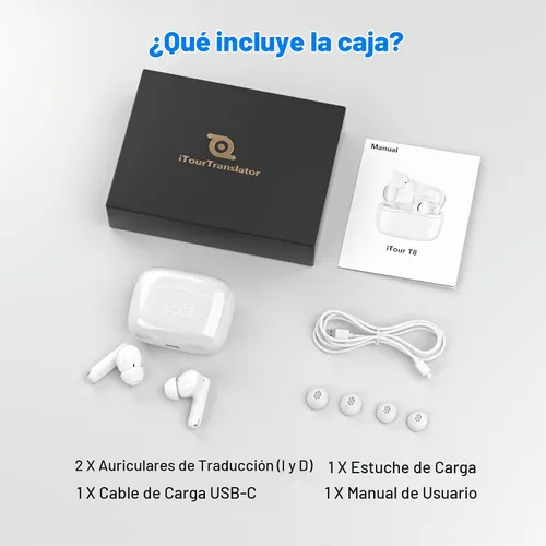 Vista 10 de Auriculares Traductor T8, traducción en tiempo real para llamadas