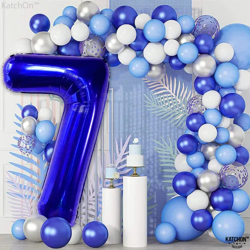 Vista 715 de KatchOn Globo negro del número 1 de 40 pulgadas, globo de feliz cumpleaños Large Mylar Number One Balloon for 1st Birthday Decorations, Foil