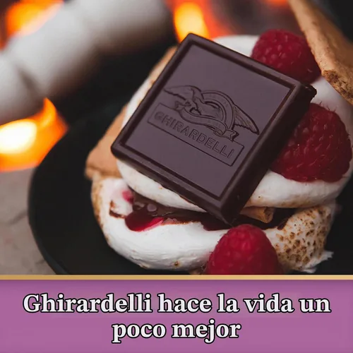 Vista 7 de GHIRARDELLI Barra cuadrada de chocolate amargo frambuesa, barra de 4.8 onzas (paquete de 10)