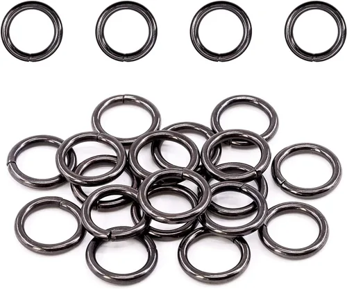 Vista 18 de Swpeet 60 anillos de metal multiusos de bronce resistentes de 3/2 pulgadas a 1.496 in para bolsas de hardware, anillos de mano, accesorios