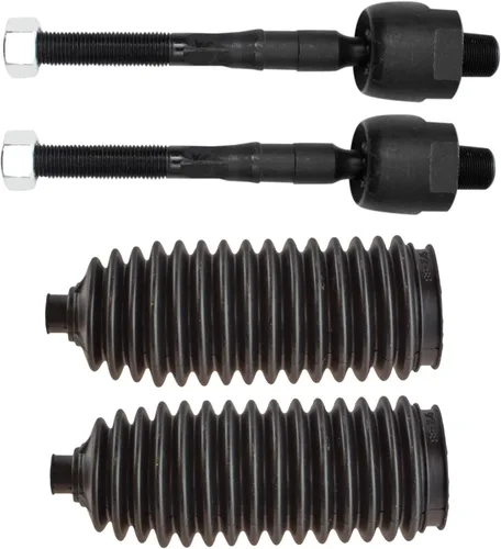 Vista 191 de TRQ Kit de dirección delantera con barra de acoplamiento de fuelle de piñón y cremallera compatible con Toyota Echo 2000-2005