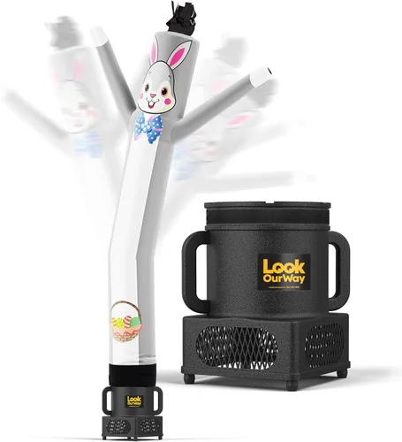 Vista 31 de LookOurWay Juego inflable de tubo para hombre de Halloween Air Dancers Inflable de monstruo loco de 20 pies con soplador de 12 pulgadas Monster