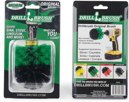 Vista 12 de Drill Brush Fregador eléctrico para taladro inalámbrico Multiuso Medio amarillo