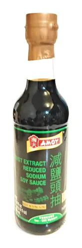 Vista 2 de Amoy First Extract Salsa de soja reducida en sodio, 16.9 onzas líquidas (paquete de 2)
