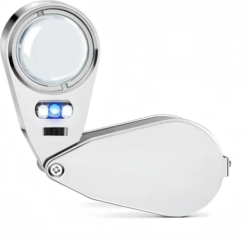Vista 7 de Jewelers Loupe 30X, lupa de construcción de metal y vidrio óptico