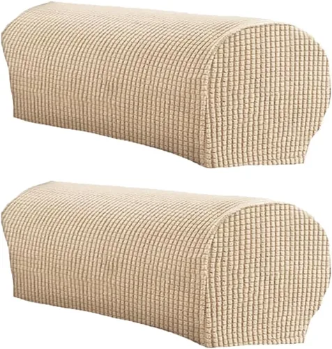 Vista 10 de LINGXIYA Juego de 2 fundas para reposabrazos de sofá, funda elástica suave para sillas, sofás reclinables, fundas protectoras para reposabrazos