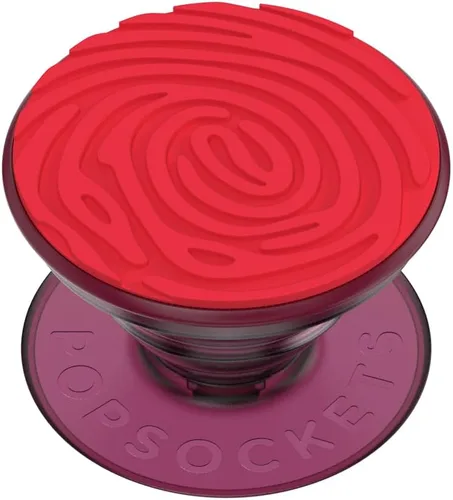 Vista 8 de PopSockets Agarre para teléfono MagSafe con soporte, soporte magnético, parte superior intercambiable, sujeción segura para fundas MagSafe de rojo