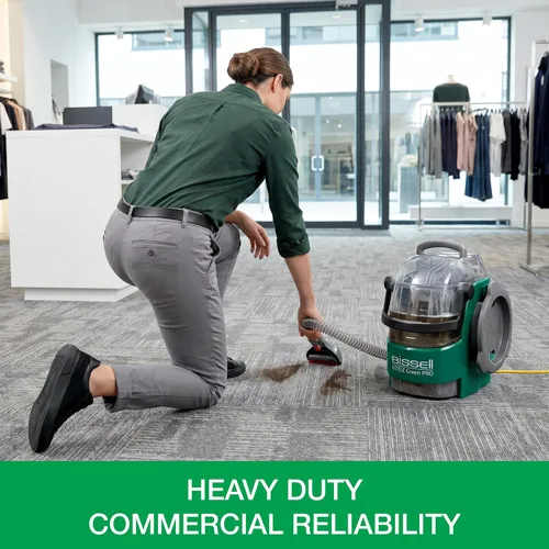 Vista 6 de Bissell BigGreen Commercial Little Green Pro - Limpiador de manchas comerciales, limpiador de alfombras y tapicería y detallador