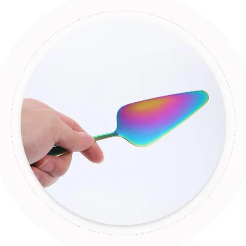 Vista 8 de SHERCHPRY Juego de cuchillos para tartas: servidor de pastel de acero inoxidable cortador de postre espátula herramienta de corte para pizza