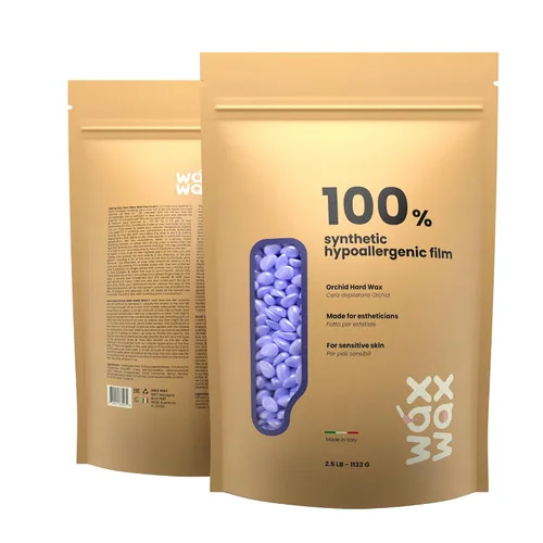 Vista 10 de Wax Wax Cuentas de cera dura de orquídea, cera facial para piel ultra sensible, sin colofonia, hipoalergénica, sin tiras, cuentas de cera de bajo