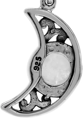 Vista 29 de Silvershake Aretes colgantes o colgante o colgante de plata de ley 925 chapada en oro amarillo con dije o colgante con cadena de 18 pulgadas