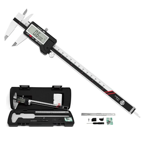 Vista 9 de Werka - Calibrador digital de 0 a 6 pulgadas, herramienta de medición de acero inoxidable