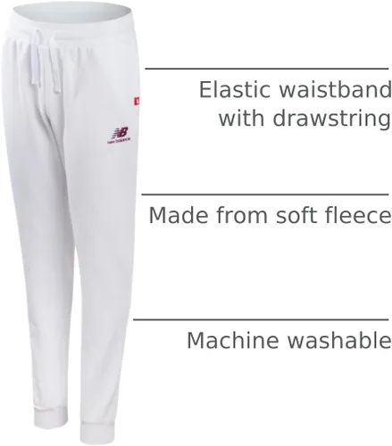 Vista 54 de New Balance Pantalones deportivos para niña, forro polar de mezcla de algodón suave con cordón y bolsillos (tallas 8-16)