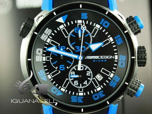 Vista 2 de Momo Design Diver Pro Reloj de cuarzo, acero inoxidable 316L, cronógrafo, 45mm.