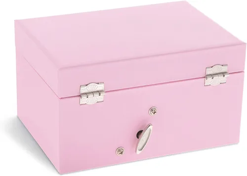 Vista 3 de Jewelkeeper Personalize-Your-Own - Joyero musical de bailarina para niña color rosa You are My Sunshine Tune