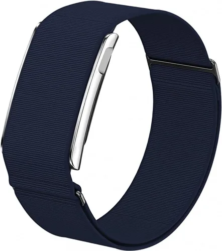 Vista 10 de Correa deportiva de nailon compatible con Amazfit Helio correa, pulsera ajustable con funda de parachoques de metal para correa de helio Negro