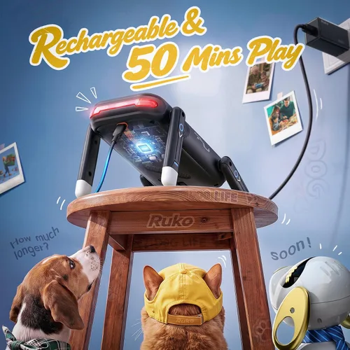 Vista 8 de Ruko R1 Mini Robot Dog, 4 vías de acrobacias Flip & Perro robot