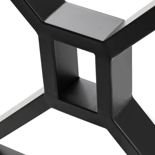 Vista 8 de Patas de metal para mesa, patas de escritorio y muebles resistentes, juego de 2 industriales modernos (28 pulgadas de altura, 23.6 pulgadas de ancho)