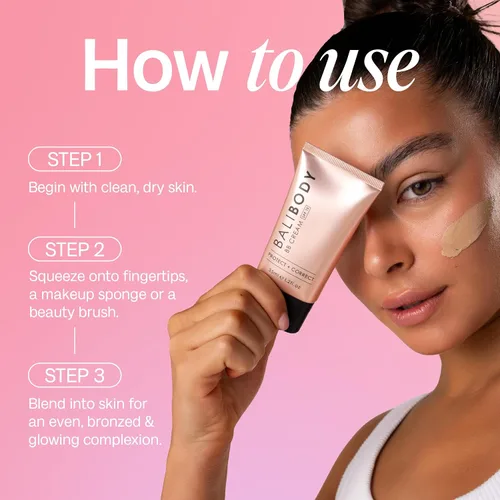 Vista 7 de Bali Body BB Cream SPF15 - Sombra natural Crema facial transparente teñida con ácido hialurónico y colágeno marino Sin parabenos, para todo tipo
